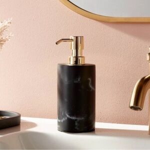Marble Soap Pump Black - Threshold™: Resin Bathroom Dispenser, 250ml Capacity
